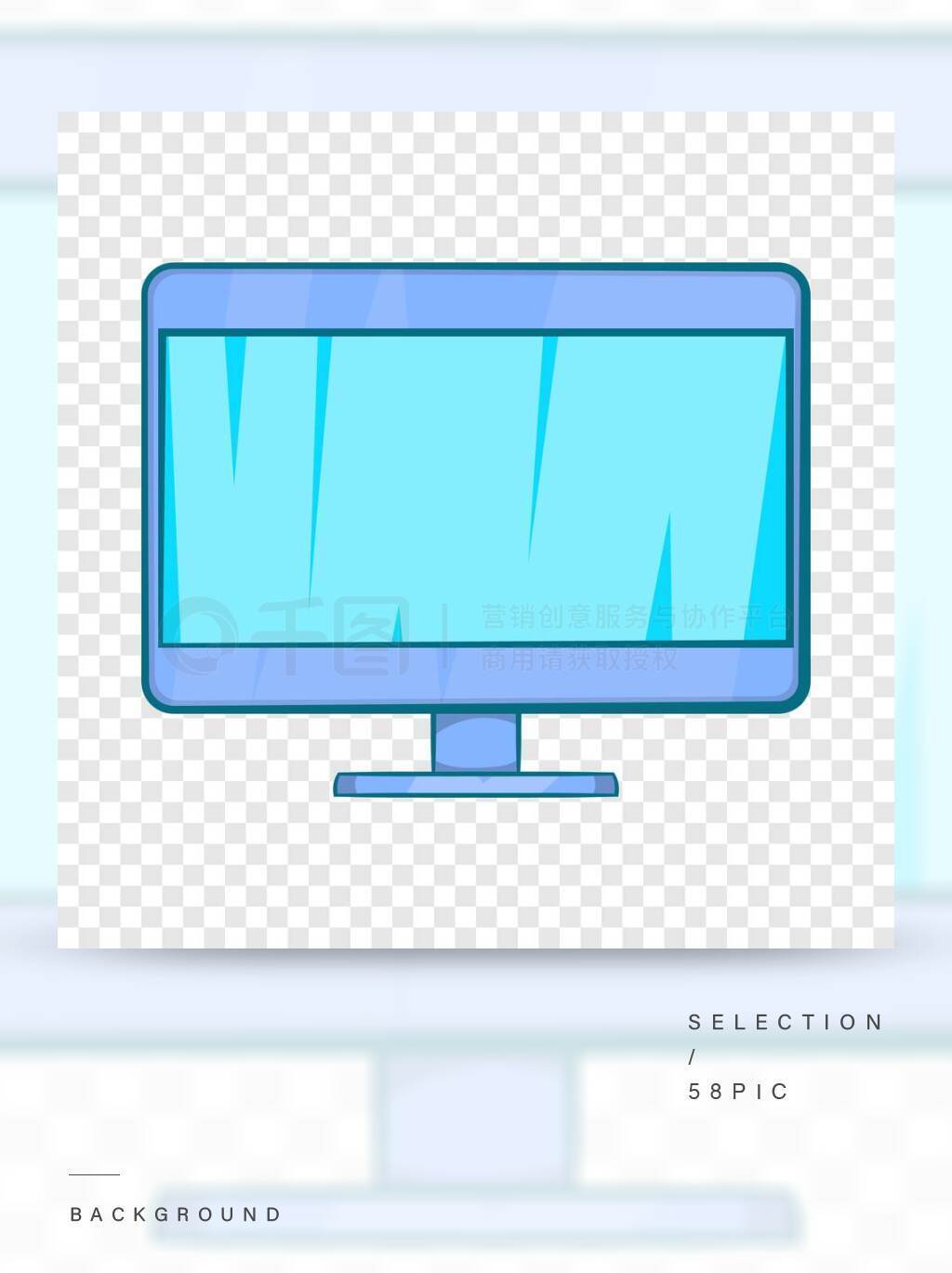 卡通風格電腦顯示器圖標 提升網絡設計的創意利器
