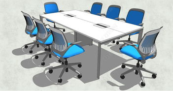 精品會議室與辦公室桌椅SU模型素材 助力電腦動畫設計的高效資源庫