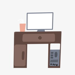 電腦桌家具插畫手繪圖片素材 設計與應用指南